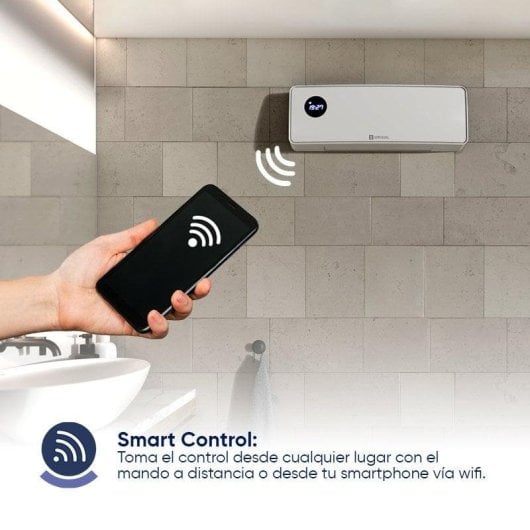 Chauffage Salle de bain Mural Origial AIRWARM WIFI 2000W Wifi IP22