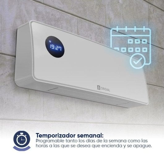 Chauffage Salle de bain Mural Origial AIRWARM WIFI 2000W Wifi IP22
