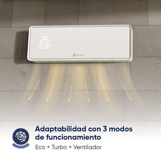 Origial AIRGLASSWARM WIFI Split de Baño 2000W