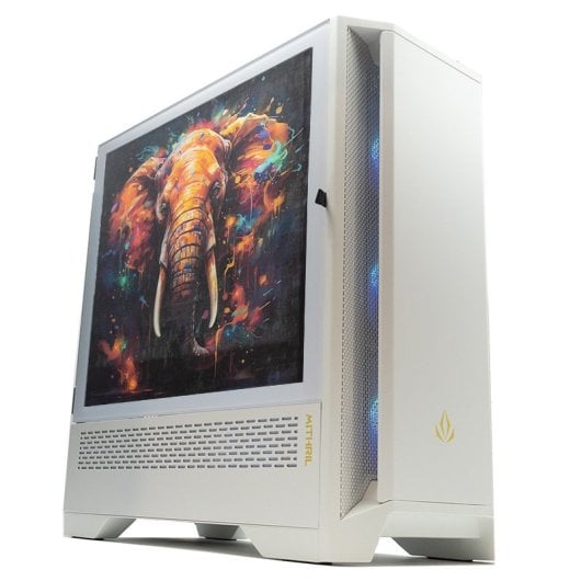 Forgeon Mithril ARGB Mesh Torre ATX Blanca + Cristal personalizable