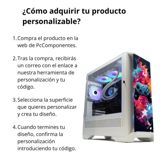 Forgeon Mithril ARGB Mesh Torre ATX Blanca con 3 superficie personalizable