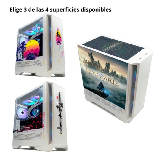Forgeon Mithril ARGB Mesh Torre ATX Blanca con 3 superficie personalizable