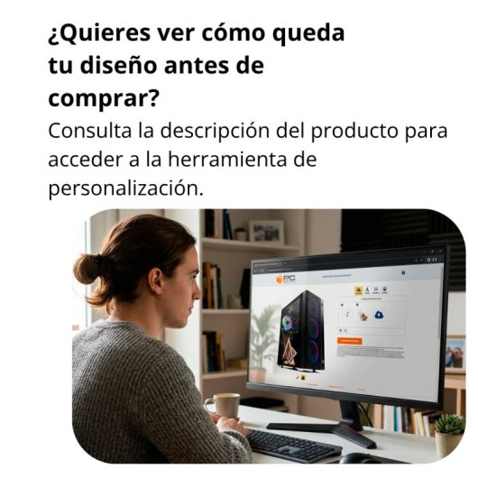 Forgeon Mithril ARGB Mesh Torre ATX Blanca con 2 superficie personalizable