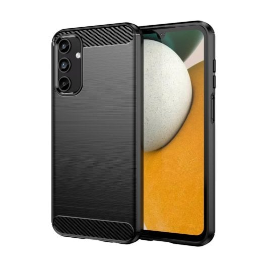 Max Power Digital Carbon Fiber Stoßfeste Schwarze Silikonhülle für Samsung Galaxy A15