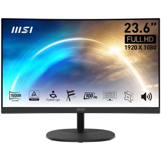 MSI Pro MP2412C écran plat de PC 59,9 cm (23.6") 1920 x 1080 pixels Full HD Noir