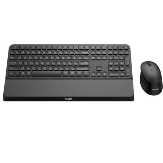 Philips Teclado SPT6607B/31 + Rato SPT6607B Wireless Ergonómico 2.4GHz/Bluetooth (PT)