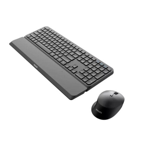 Philips Teclado SPT6607B/31 + Rato SPT6607B Wireless Ergonómico 2.4GHz/Bluetooth (PT)