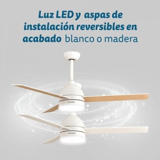Deckenventilator mit Licht Grunkel SKYECO-42 25W 106cm 6 Stufen Fernbedienung Winterbetrieb