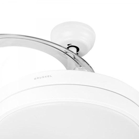 Grunkel SKYWIND-42BL Ventilador de Techo de Aspas Retráctiles con Luz y Mando 40W 106cm Blanco