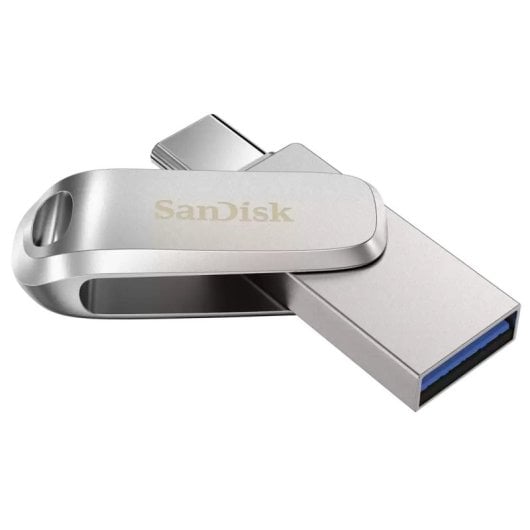 SanDisk Ultra Dual Drive Luxe 64GB USB-C/USB 3.2 Plata