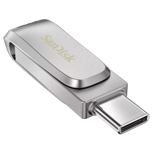 SanDisk Ultra Dual Drive Luxe 128GB USB-C/USB 3.2 Plata
