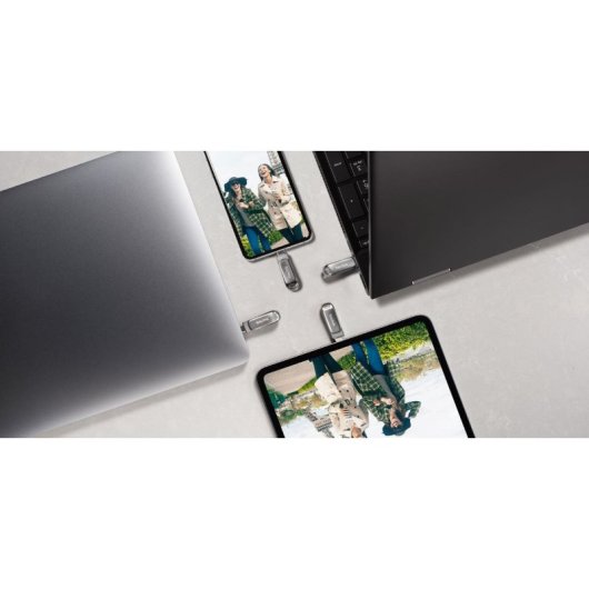 SanDisk Ultra Dual Drive Luxe 128GB USB-C/USB 3.2 Plata