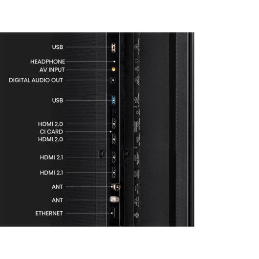 Hisense 85UXKQ TV 2,16 m (85") 4K Ultra HD Smart TV Wifi Anthracite 2500 cd/m²