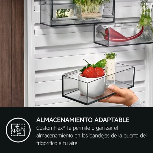 AEG SCE819E5TS Frigorífico Combinado No Frost E Branco