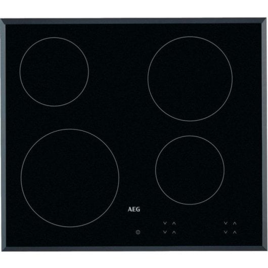 Placa AEG HK624000FB vitrocerâmica 60 cm 4 zonas vidro preto