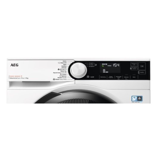 AEG Serie 9000 AbsoluteCare TR939M4OBC Secadora con Bomba de Calor de Carga Frontal 9Kg A+++ Blanco