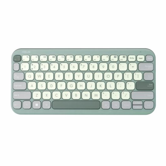 ASUS Marshmallow KW100 Teclado Sem Fios RF + Bluetooth Green Tea (PT)