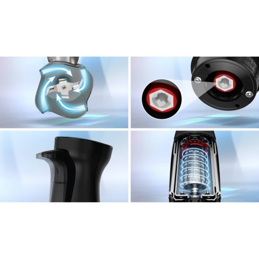 Bosch Serie 6 MSM6M623 Batidora de Mano 1000 W Negra/Acero inoxidable