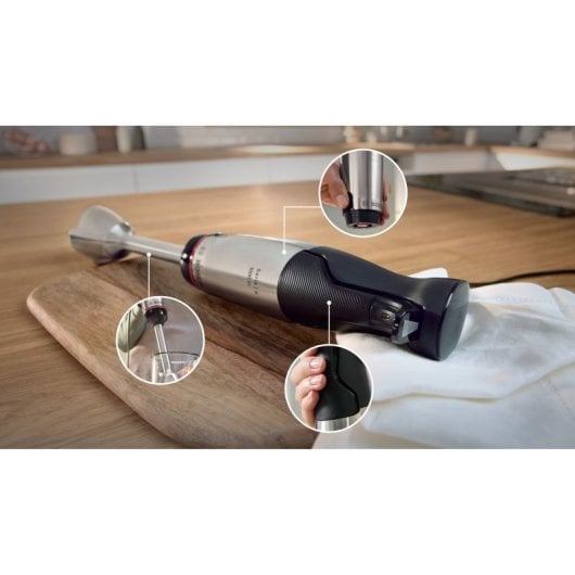 Bosch Serie 6 MSM6M623 Batidora de Mano 1000 W Negra/Acero inoxidable
