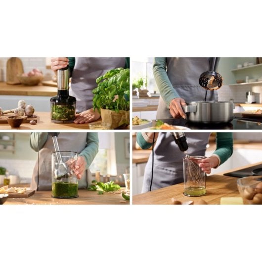 Bosch Serie 6 MSM6M623 Batidora de Mano 1000 W Negra/Acero inoxidable