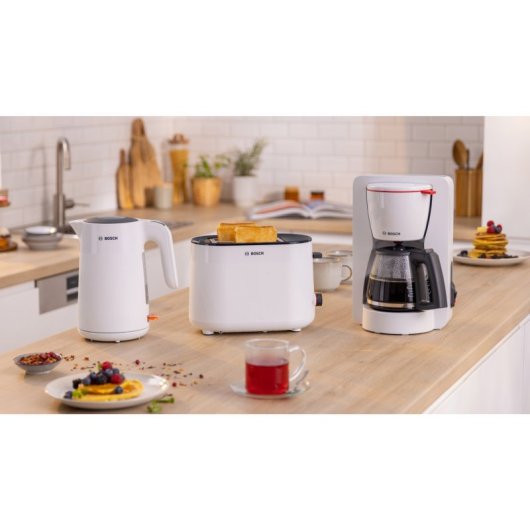 Bosch TKA2M111 Cafetera Eléctrica de Filtro 1.25L Blanca