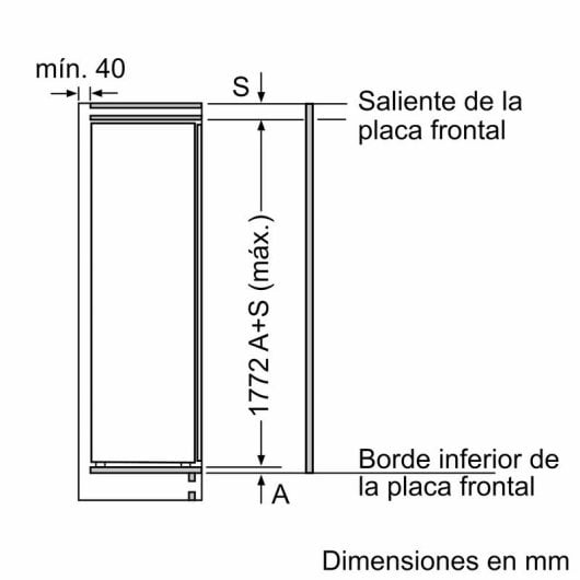 Bosch Serie 6 KIR81ADD0 Frigorífico Una Puerta Integrable D