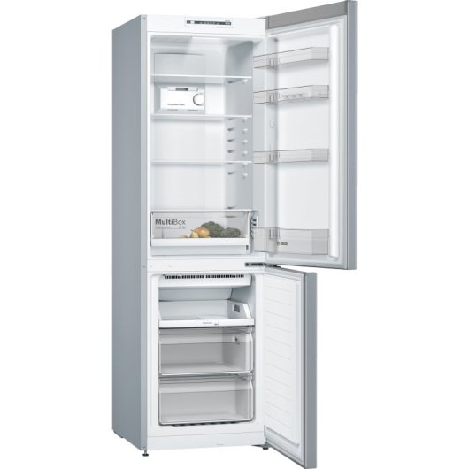 Réfrigérateur et congélateur Bosch série 2 KGN36NLEA Pose libre 305 LE Acier inoxydable