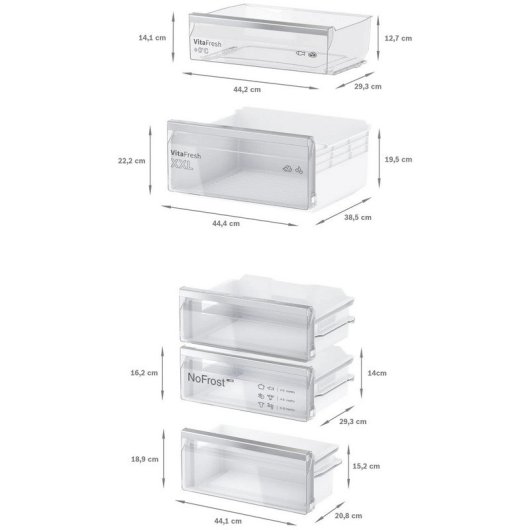 Bosch KIN86VSE0 Frigorífico Combinado Encastrável E