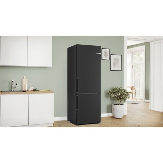 Bosch Serie 4 KGN49OXBT Frigorífico Combi B Negro