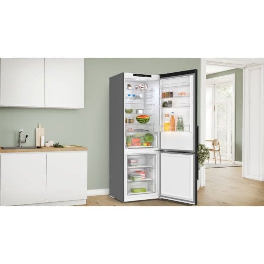 Bosch Serie 4 KGN49OXBT Frigorífico Combi B Negro