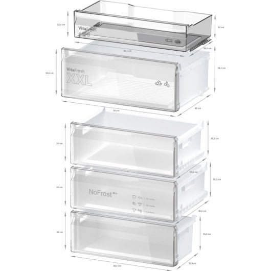 Bosch Serie 4 KGN49OXBT Frigorífico Combi B Negro