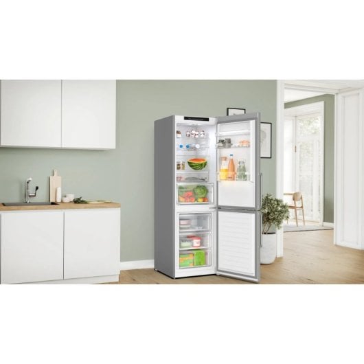 Geladeira e freezer Bosch Série 4 KGN36VIBT Independente 321 LB Aço inoxidável