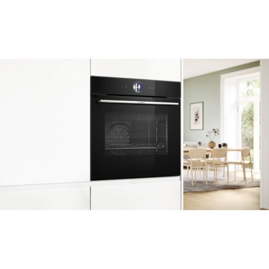 Bosch Serie 8 HRG7761B1 Horno con Vapor Pirolítico 71L A+ Negro