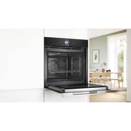 Bosch Serie 8 HRG7761B1 Horno con Vapor Pirolítico 71L A+ Negro