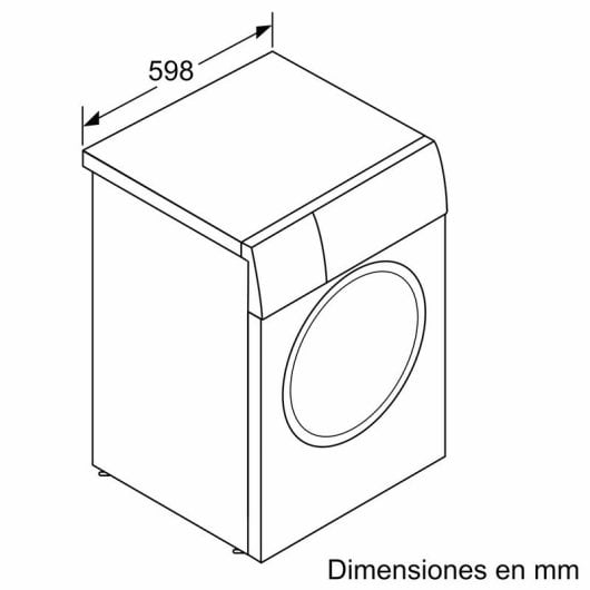 Bosch Serie 4 WAN2820XEP Lavadora Carga Frontal 9Kg A Acero Inoxidable
