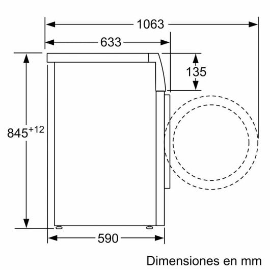 Bosch Serie 4 WAN2820XEP Lavadora Carga Frontal 9Kg A Acero Inoxidable