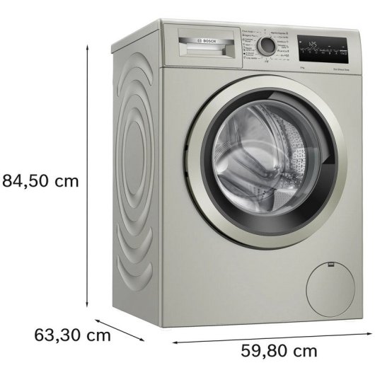 Bosch Serie 4 WAN2820XEP Lavadora Carga Frontal 9Kg A Acero Inoxidable