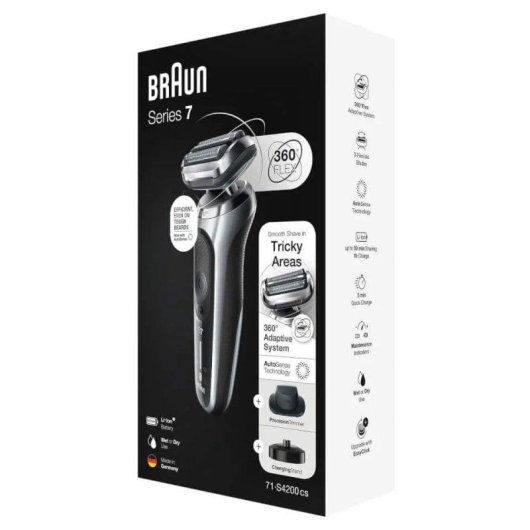 Rasoir pour Visage Braun Series 7 71-S4200CS Sans Fil Sec et Mouillé LED