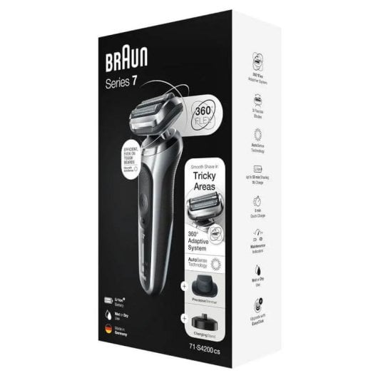 Rasoir pour Visage Braun Series 7 71-S4200CS Sans Fil Sec et Mouillé LED