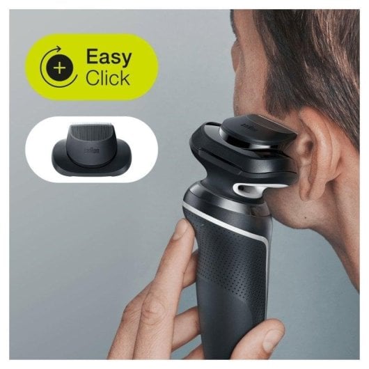 Rasoir Visage Braun Series 5 51-W1200S Sans Fil 50min Sec et Mouillé Tondeuse Précision