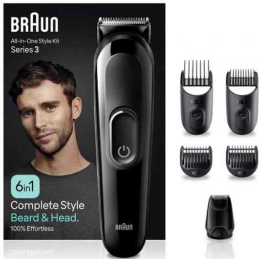 Cortapelos Multifunción Braun MGK3410 Inalámbrico 1-21mm 50min 4 Peines Lavable Precisión