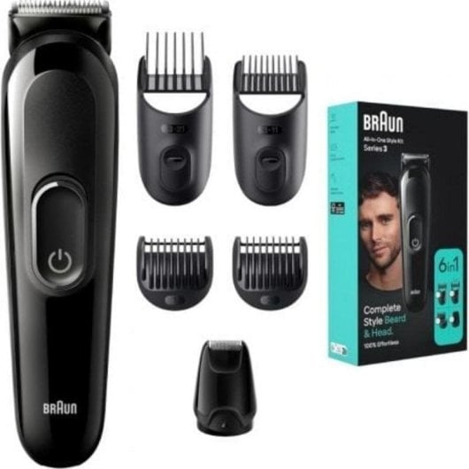 Cortapelos Multifunción Braun MGK3410 Inalámbrico 1-21mm 50min 4 Peines Lavable Precisión