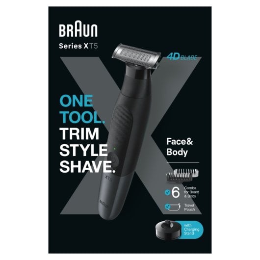 Braun XT5300 Cortapelos Inalámbrico Negro