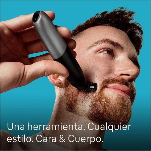 Tondeuse Multifonctions Corps et Visage Braun XT5200 Sans Fil 45min Sec et Mouillé 6 Sabots Lame 4D