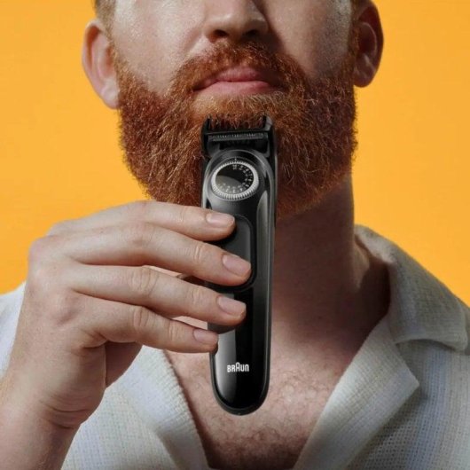 Bartschneider Braun BT3410 Kabellos 50min Nur Trockenrasur 40 Einstellungen 2 Aufsteckkämme