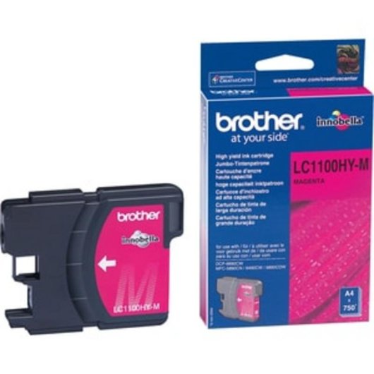 Cartucho de Tinta Brother LC-1100HYM Magenta Original Alto Rendimiento