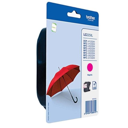 Cartucho de Tinta Brother LC-225XLMBP Magenta Original