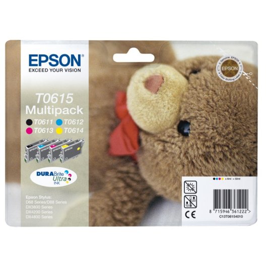 Epson Teddybear Multipack T0615 4 couleurs