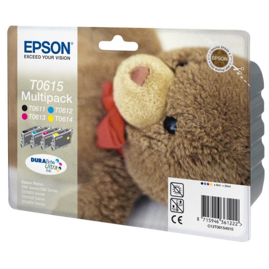 Epson Teddybear Multipack T0615 4 couleurs