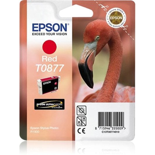 Cartouche Epson Flamingo T0877 rouge